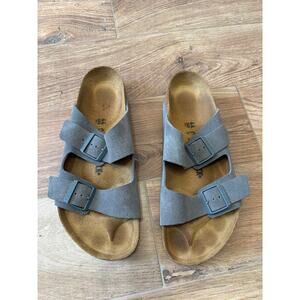 Birkenstock Arizona Suede Basalt Gray